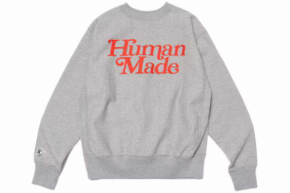 Human Made x Girls Don't Cry Crew Neck Sweatshirt in Grey