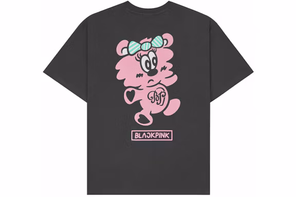 Verdy x Blackpink Plush T-shirt Black - Image 2